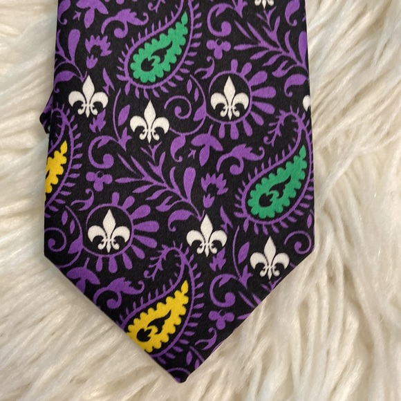 American Lifestyle Man Tie with Lapel Pin brand new color purple - Picture 9 of 11